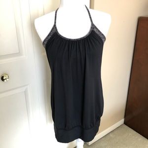 Lululemon Black & Gray No Limits Tank Size 10